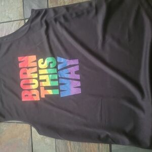 Born This Way Men's Med Muscle Shirt